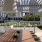 Tranquil Courtyard with Shaded Dining and Lush Landscaping